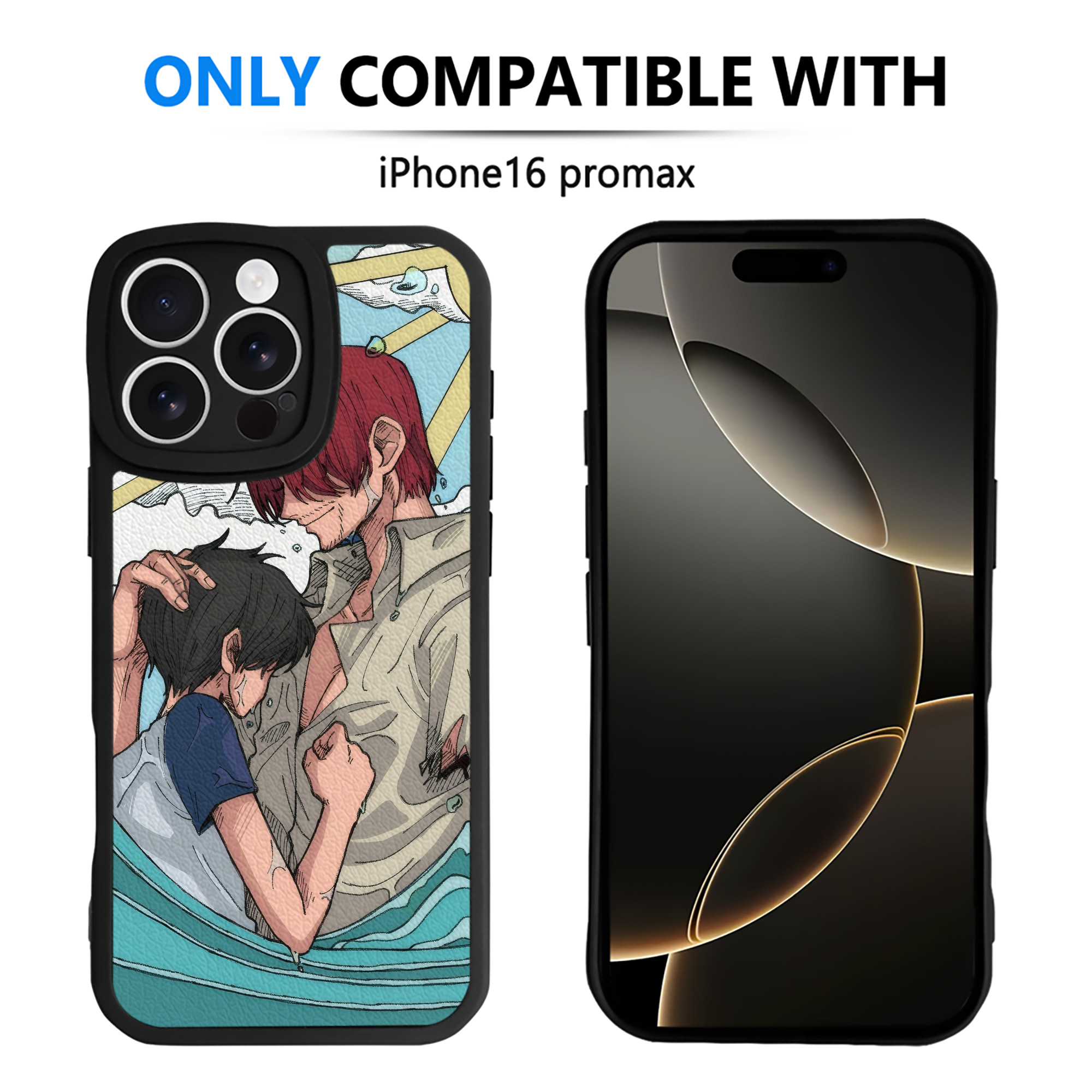 （画像用） ワンピース ONE PIECE 【iPhone 16シリーズ対応】シリコンスマホケース（レザー調） 材質：シリコン